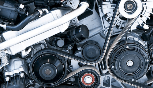 photo belt on auto engine